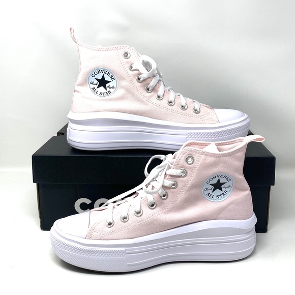 Converse Chuck Taylor Move Platform Canvas Pink Shoes Kid Women Sneakers A03629C - Picture 6 of 11